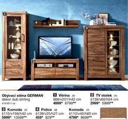 Obývací stěna GERMAN - Komoda