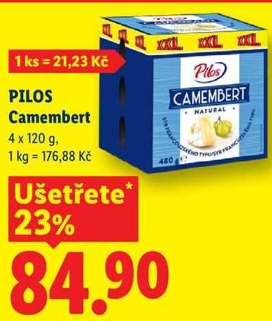 PILOS Camembert 4 x 120 g