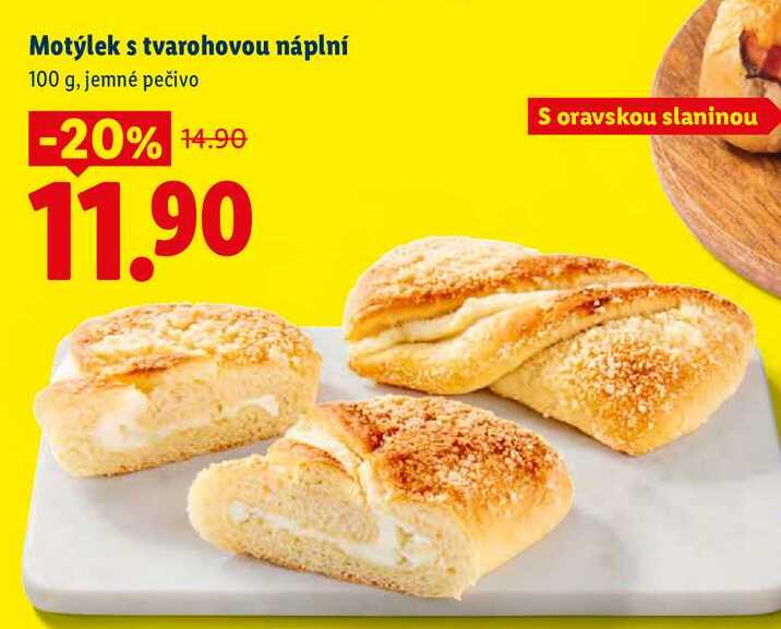 Motýlek s tvarohovou náplní, 100 g