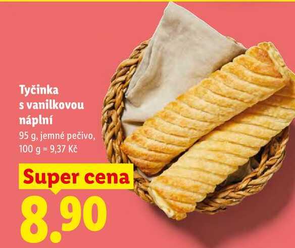 Tyčinka s vanilkovou náplní, 95 g