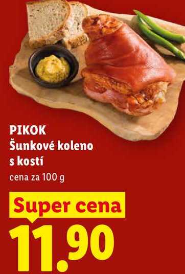 PIKOK Šunkové koleno s kostí, cena za 100 g 