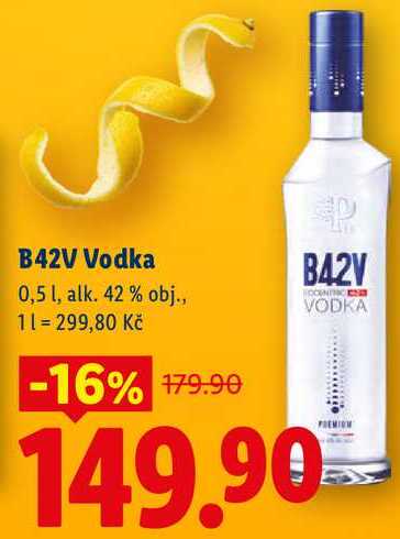 B42V Vodka, 0,5 l