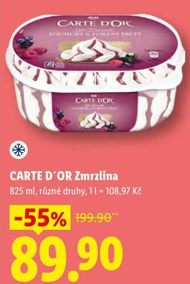 CARTE D'OR Zmrzlina, 825 ml