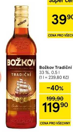 Božkov Tradiční 33 %, 0.5 l