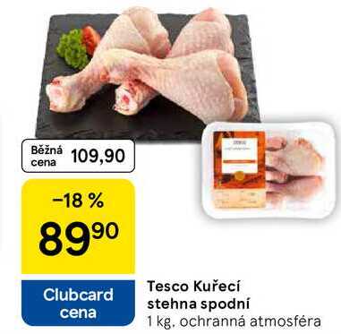 Tesco Kuřecí stehna spodní, 1 kg