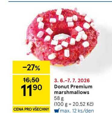 Donut Premium marshmallows, 58 g  