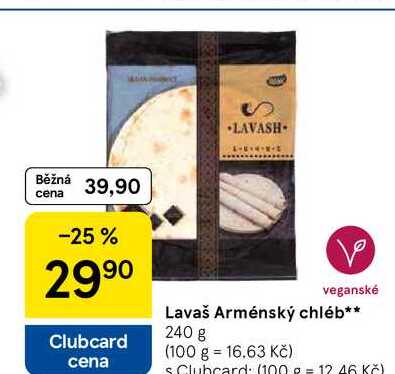 Lavaš Arménský chléb, 240 g 