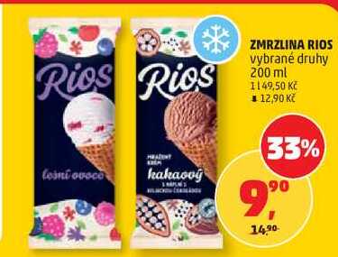 ZMRZLINA RIOS vybrané druhy, 200 ml 