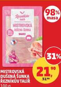 MISTROVSKÁ DUŠENÁ ŠUNKA ŘEZNÍKŮV TALÍŘ, 100g