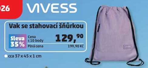 VIVESS Vak se stahovací šňůrkou