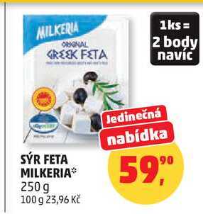 SÝR FETA MILKERIA, 250 g