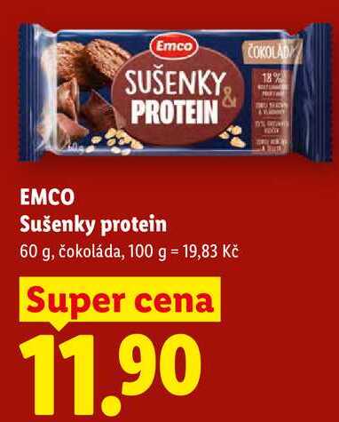 EMCO Sušenky protein, 60 g