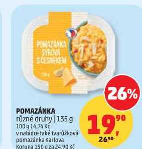 POMAZÁNKA různé druhy, 135 g