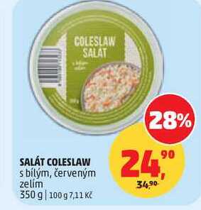 SALÁT COLESLAW s bílým, červeným zelím, 350 g