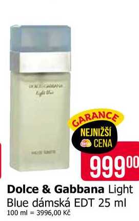 Dolce & Gabbana Light Blue dámská EDT 25 ml