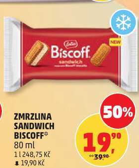 ZMRZLINA SANDWICH BISCOFF, 80 ml