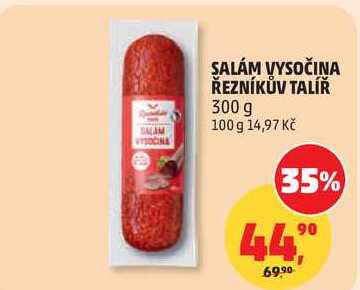 SALÁM VYSOČINA ŘEZNÍKŮV TALÍŘ, 300 g