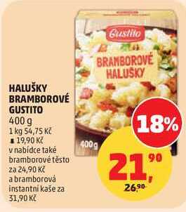 HALUŠKY BRAMBOROVÉ GUSTITO, 400 g 