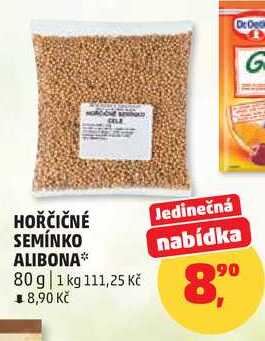 HOŘČIČNÉ SEMÍNKO ALIBONA, 80 g