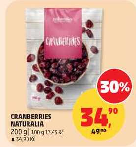 CRANBERRIES NATURALIA, 200 g