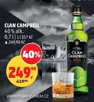 CLAN CAMPBELL 40% alk., 0,7 l