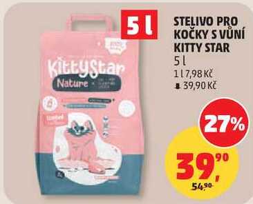 STELIVO PRO KOČKY S VŮNÍ KITTY STAR, 5 l