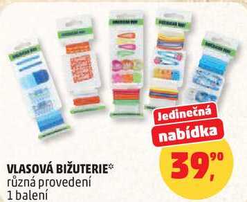 VLASOVÁ BIŽUTERIE různá provedení, 1 balení 