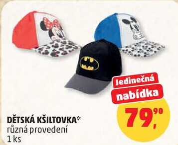 DĚTSKÁ KŠILTOVKA různá provedení, 1 ks