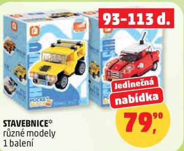 STAVEBNICE různé modely, 1 balení