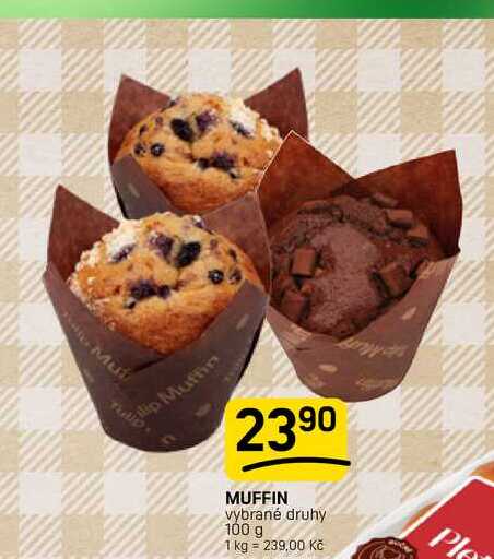 MUFFIN vybrané druhy 100 g 