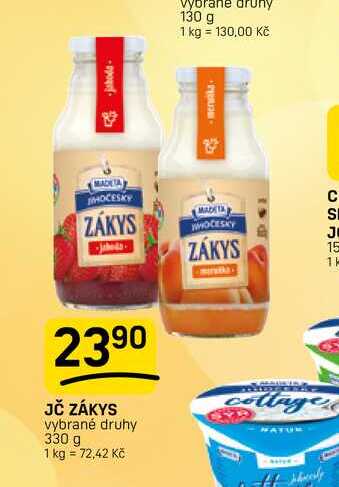 JČ ZÁKYS vybrané druhy 330 g