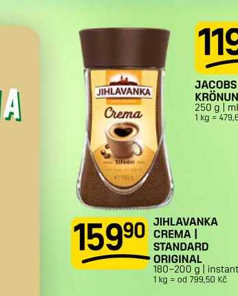 JIHLAVANKA CREMA | STANDARD ORIGINAL 180-200 g | instant