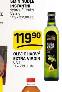 OLEJ OLIVOVÝ EXTRA VIRGIN 0,5l