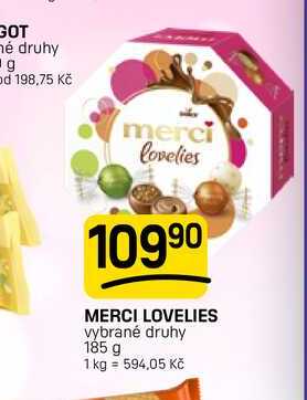 MERCI LOVELIES vybrané druhy 185 g 