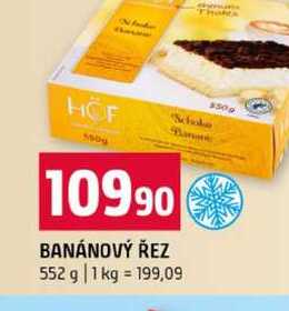 BANÁNOVÝ ŘEZ 552 g