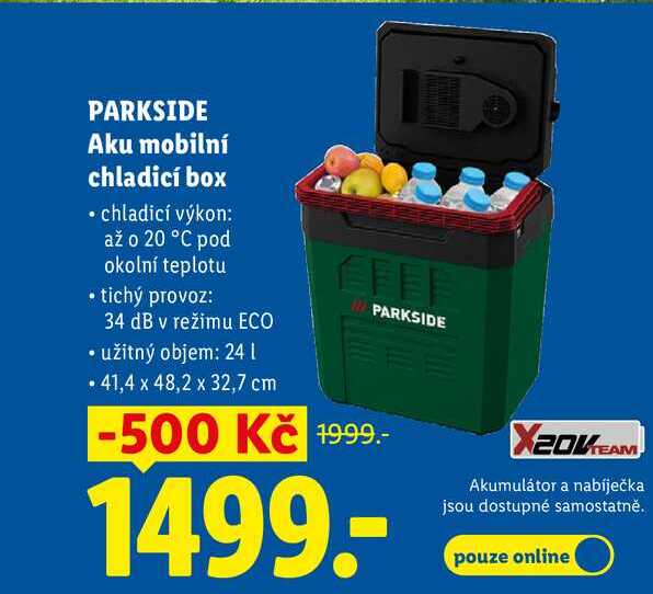 PARKSIDE Aku mobilní chladicí box