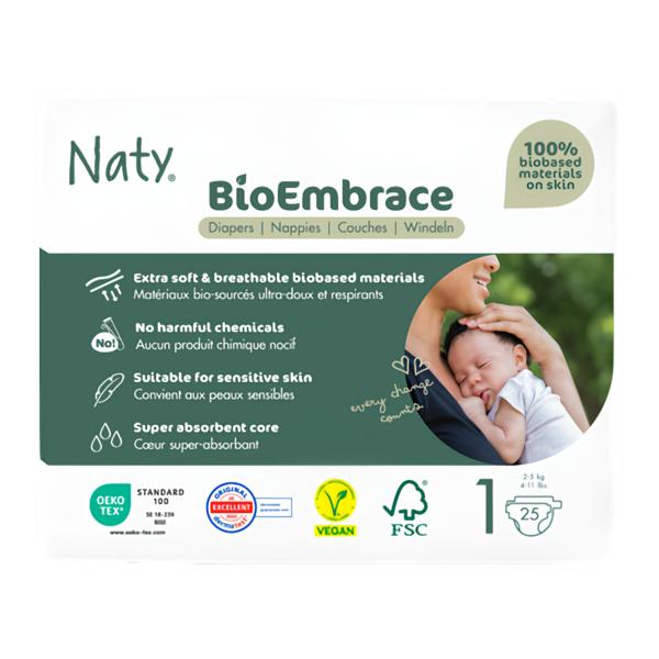 Naty Plenky Bioembrace Newborn 2-5 kg