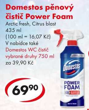 Domestos pěnový čistič Power Foam, 435 ml  