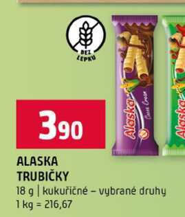 ALASKA TRUBIČKY 18 g kukuřičné vybrané druhy
