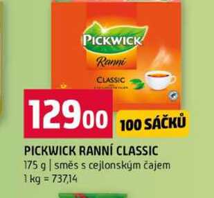 PICKWICK RANNÍ CLASSIC 175 g směs s cejlonským čajem