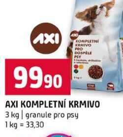 AXI KOMPLETNÍ KRMIVO 3 kg granule pro psy