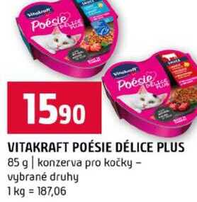VITAKRAFT POÉSIE DÉLICE PLUS 85 g konzerva pro kočky vybrané druhy