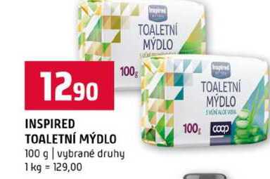 INSPIRED TOALETNÍ MÝDLO 100 g vybrané druhy 