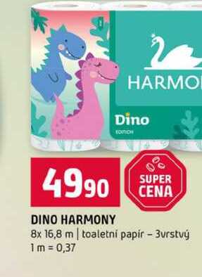 DINO HARMONY 8x 16,8 m toaletní papír 3vrstvý 
