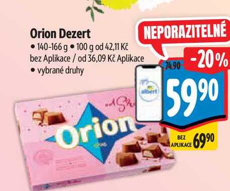 Orion Dezert 140-166 g