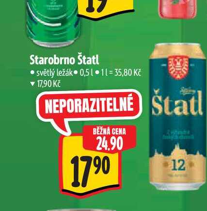 Starobrno Štatl  0,5 l