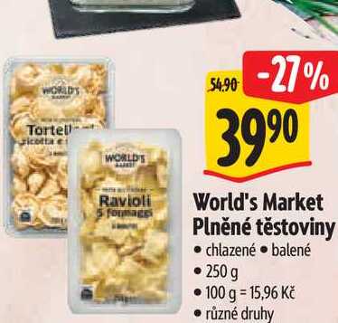 World's Market Plněné těstoviny 250 g