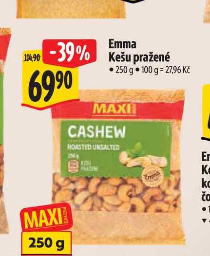 Emma Kešu pražené 250 g