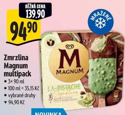 Zmrzlina Magnum multipack, 3x 90 ml  