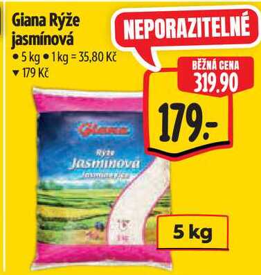 Giana Rýže jasmínová, 5 kg
